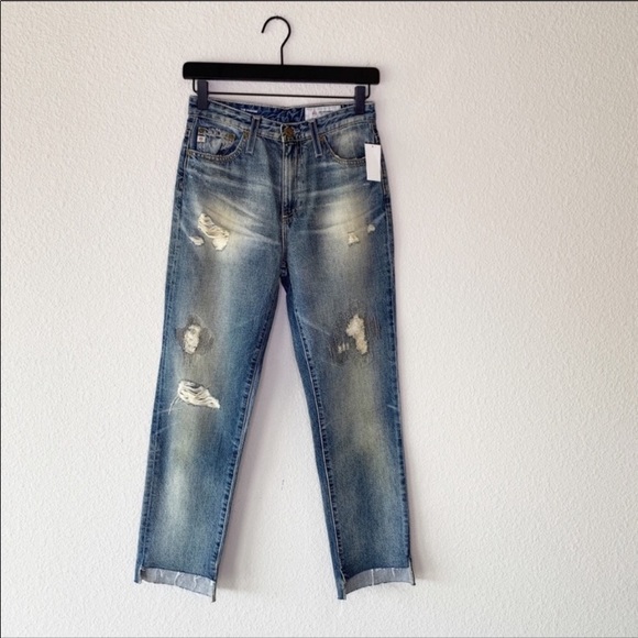 AG Cropped Distressed Jeans - Picture 2 of 6